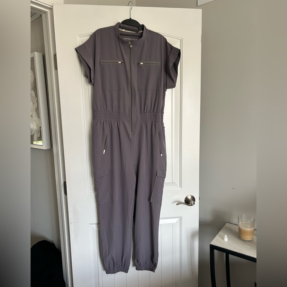 Max Studio Gray Jumpsuit NWOT